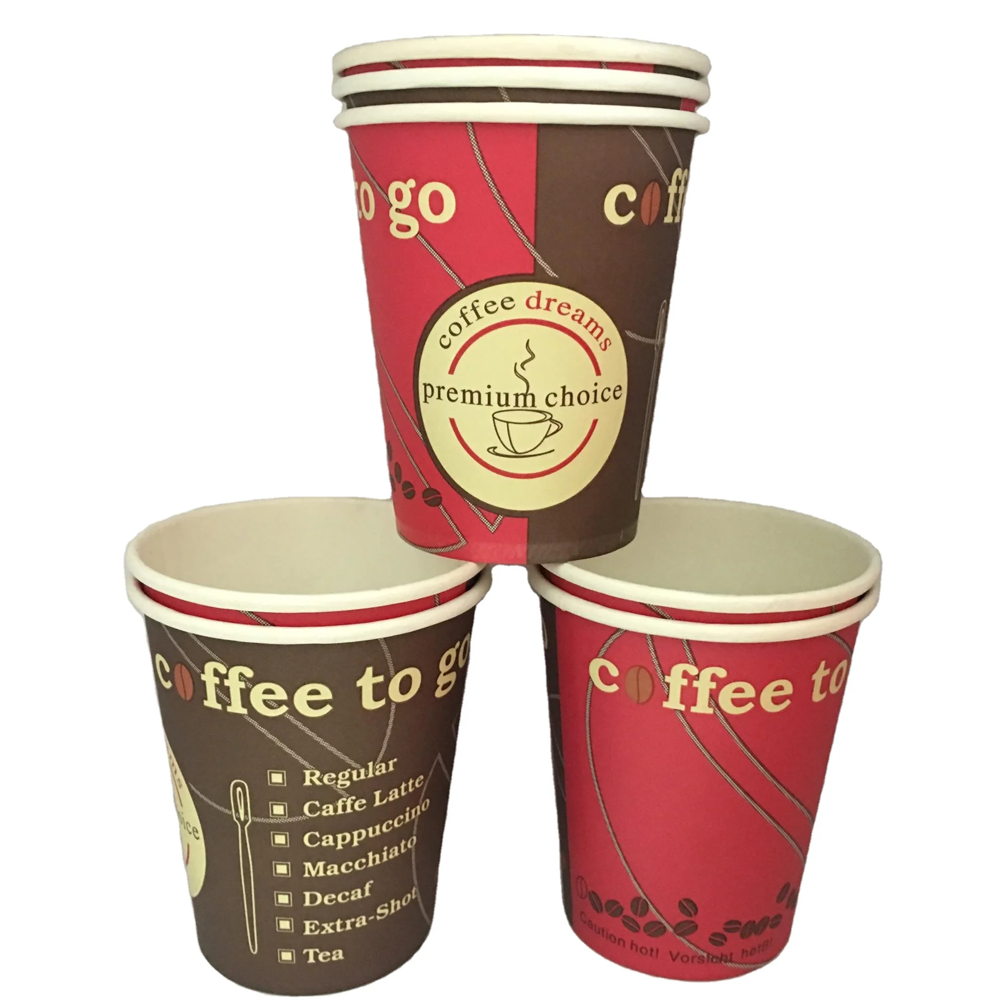
Disposable Paper Cup Buy Paper Cups Biodegradable PLA PE Coating Paper Compostable Coffee Cup 