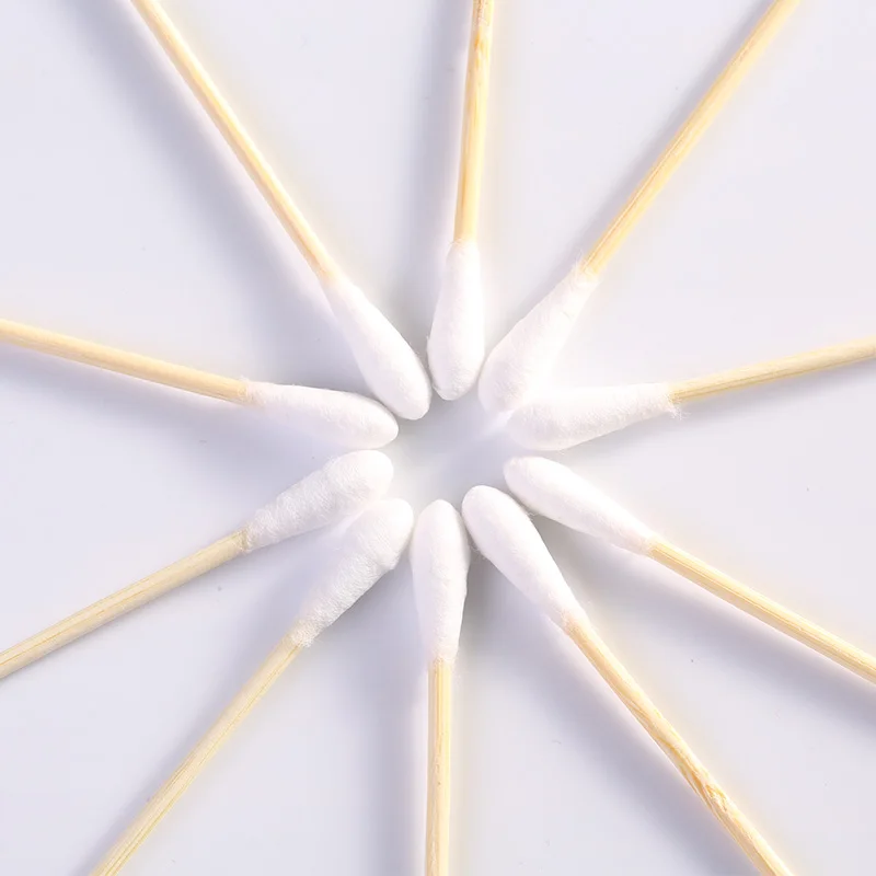 
Factory Price Disposable Medical cotton swabs cotton buds bamboo 