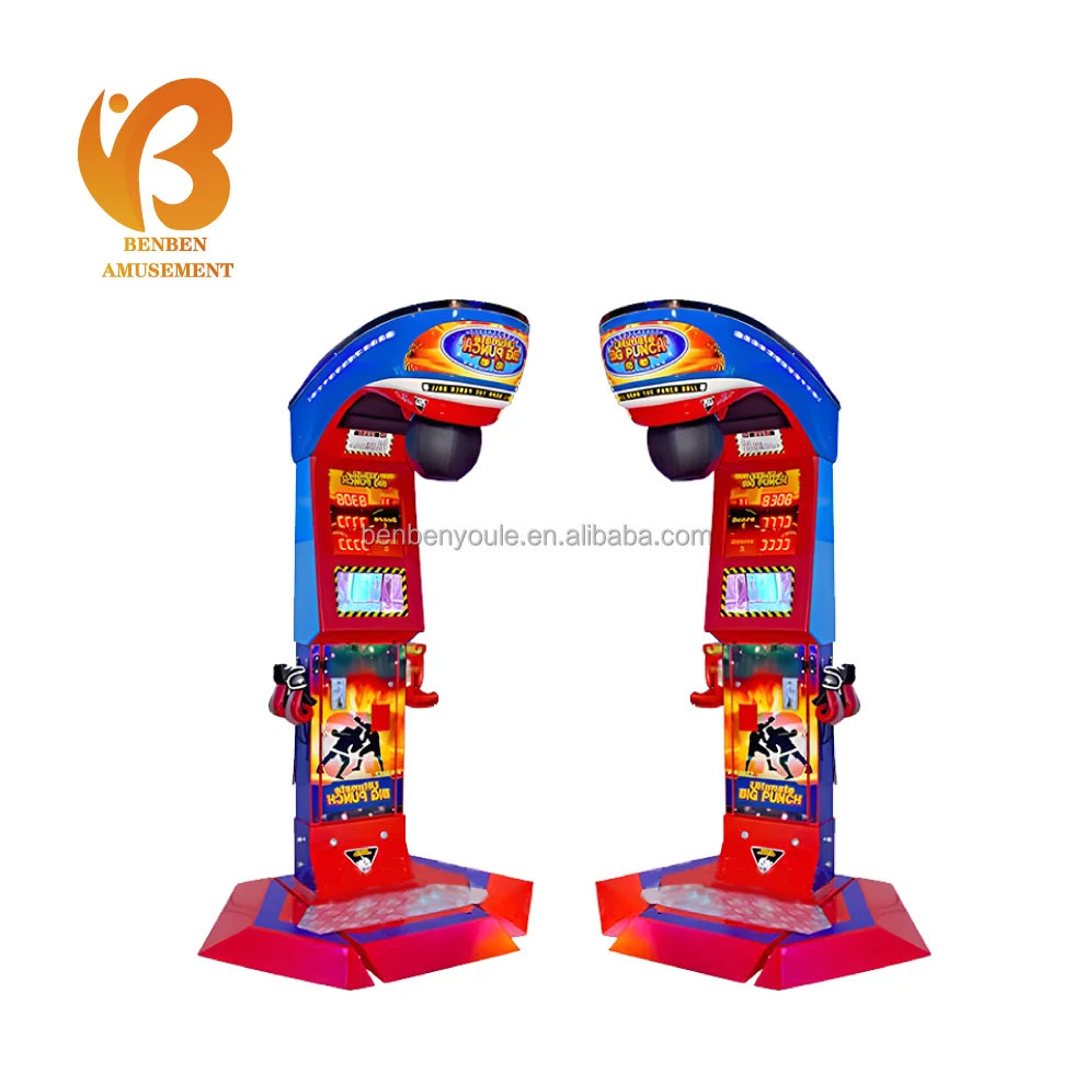 Cheap Customized Indoor Sport Boxer Boxing Machine Street Boxing Arcade Game Coin Operated Arcade Boxing Punch Machine