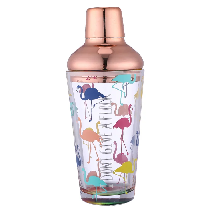 
15oz Stainless Steel Top Martini Glass Cocktail Shaker 