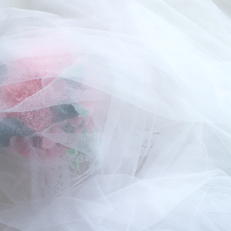 300cm Wide Encryption Transparent Soft Mesh Gauze for Wedding Dress Fabric and Bride Veil