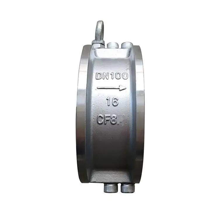 Stainless steel wafer type disc double plat PN16 check valve
