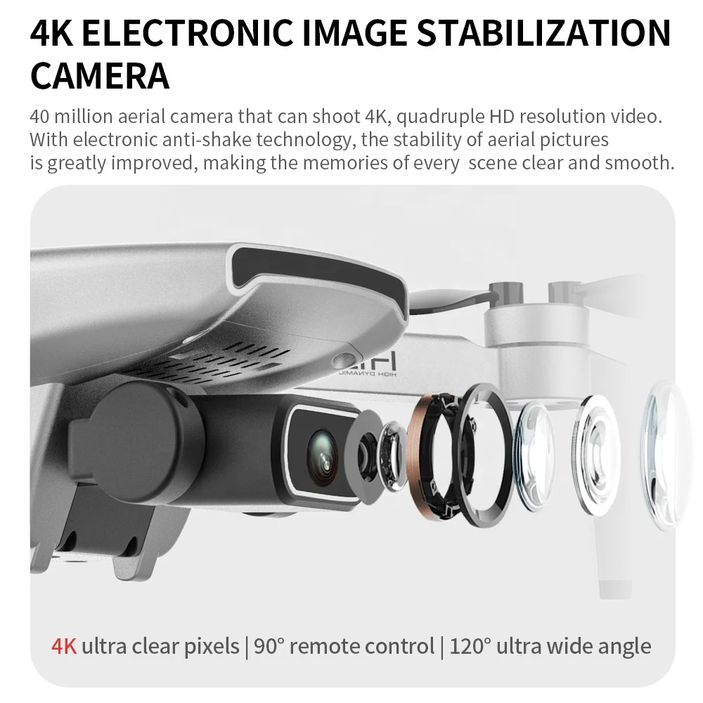 Amiqi L108 Gps 35Mins Long Endurance Drones Brushless Folding Uav Hd 4K Quadcopter Outdoor Photography Aircraft 1080P Drone