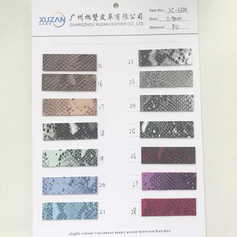 Soft 0.9mm Synthetic  PU Leather Fabric crocodile pu leather  for making women handbags shoes