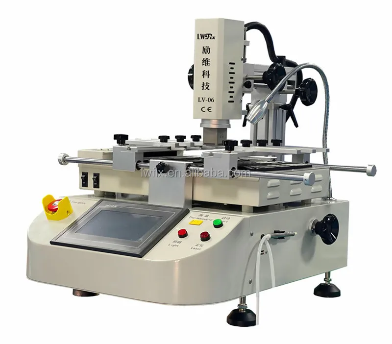 Hot Air BGA Rework Station Lv-06 Soldering Welding Machine 3 Temperature Heating Zones With Vacuum Suction Pen XBOX-360 Repair