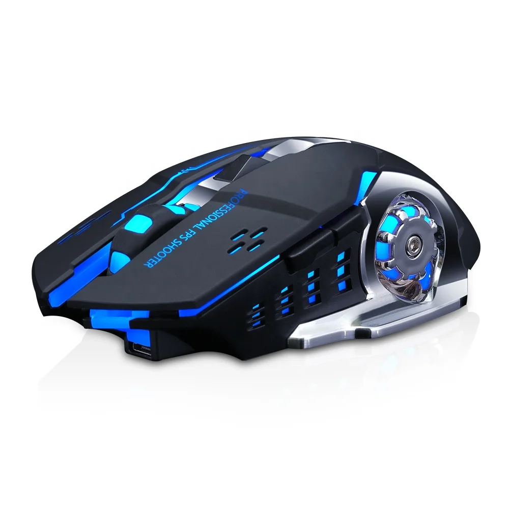 
New DPI adjustable rechargeable wireless gaming mouse with 7 colors breathing light 