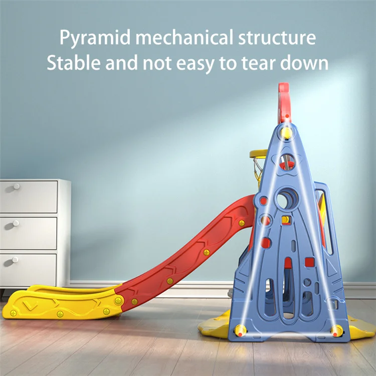 
Safe Stable High Quality Kids Slides Indoor Playground Plastic Swing And Slide Set 