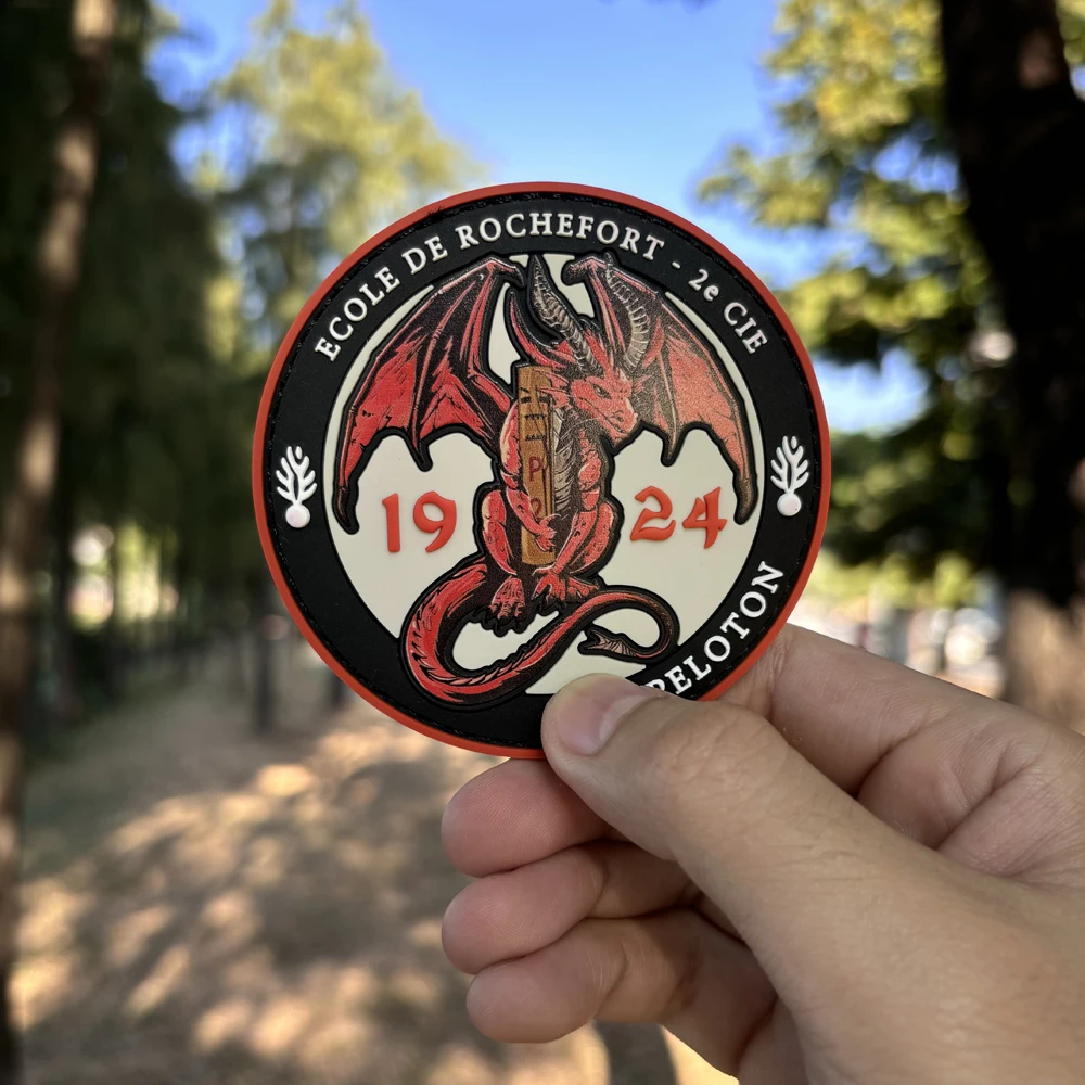 Factory Price Cartoon Pvc Patch Embossed Logo 3d Sew Iron on Hook and Loop Silicone Pvc Rubber Patch