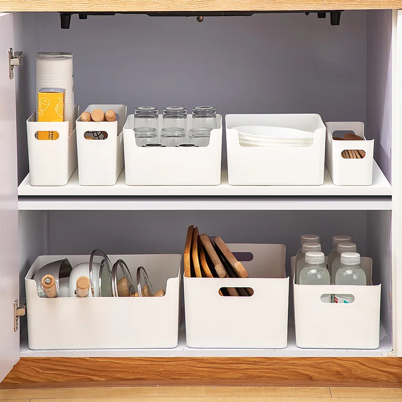 Household Tabletop Multi-functional Storage Box Plastic Snacks Sundries Organizers Box For Storage