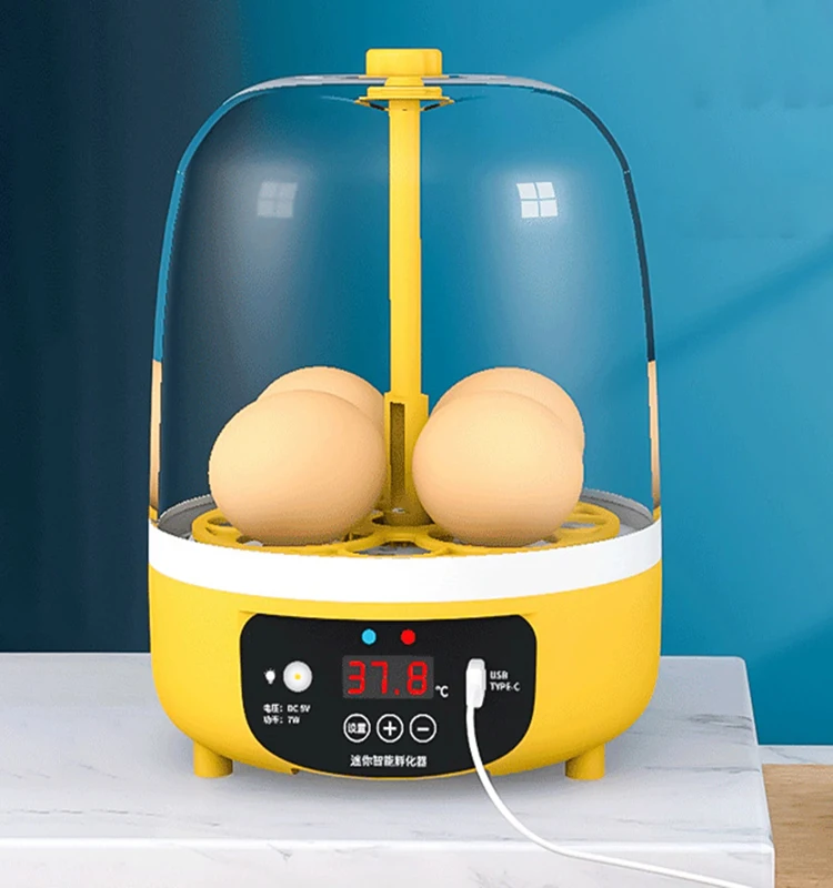 Manual Automatic Egg Turning Farm Incubation Tools 4 Eggs Incubator Mini Egg Incubation