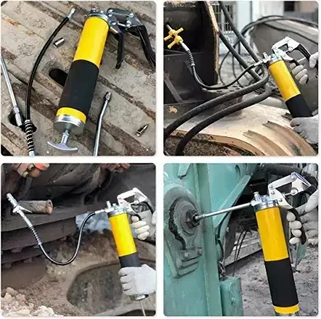 Высококачественный пружинный гибкий шланг, рычаг для смазочного пистолета, пистолет для наполнения маслом, сверхмощный пистолет, набор ручных пистолетов для смазки