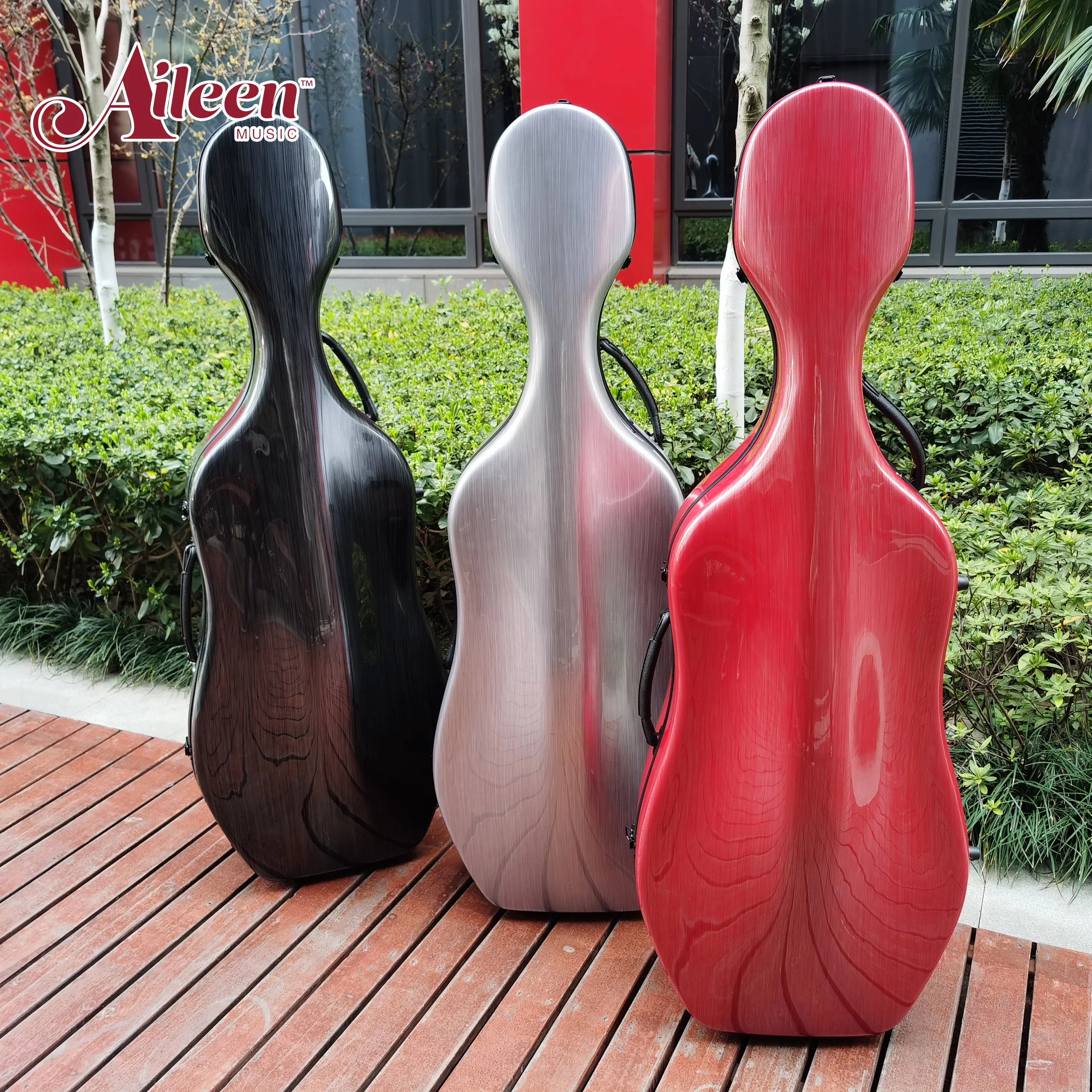 Aileen Best choice Composite material 4/4 Hard Cello Case (CSC-P303)