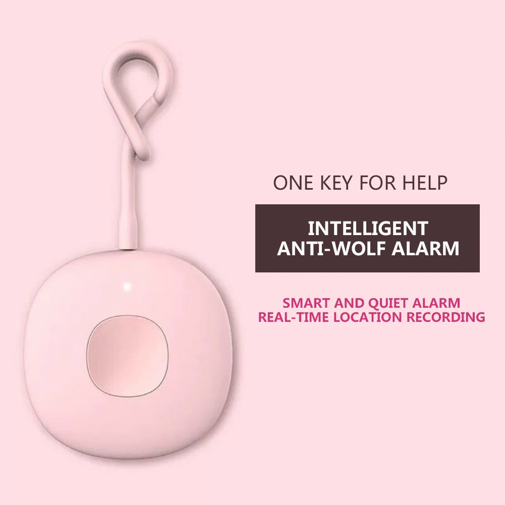 
GPS Function SOS Pager, High Quality Pink Security Mini Cute Girl Siren Alarm Shock Products Personal Self Defense For Women/ 