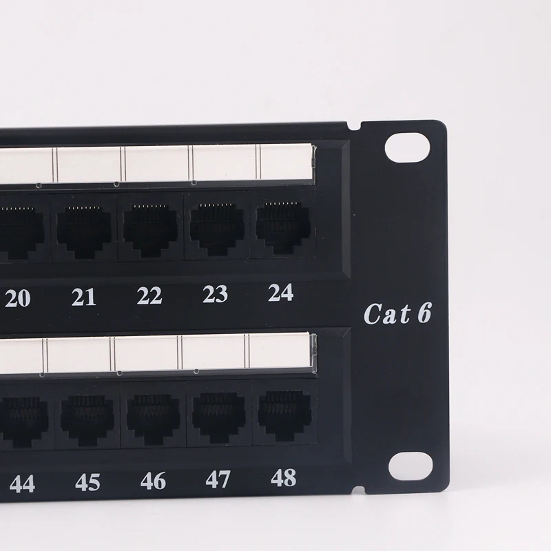 Utp 48 портов патч-панель Cat6 Cat6a Кабельное управление телекоммуникационные