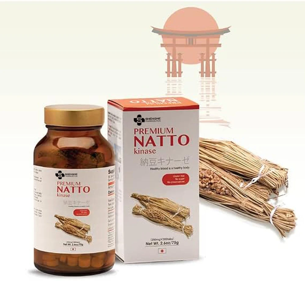 Добавка натокиназы здоровая циркуляция не-GMO Vegan Natto Bacillus Connecty Nattokinase мягкие таблетки в капсулах