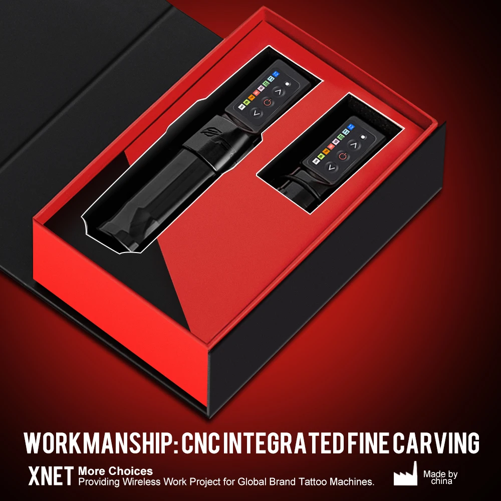 XNET F L U X Powerful Coreless Motor 4mm Stroke Professional Wireless Tattoo Machine Pen for Tattoo Artist Body Art