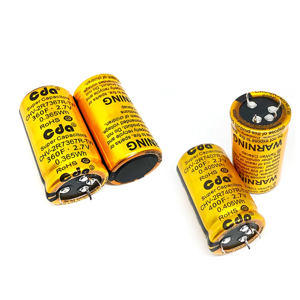 Supercapacitors High power CHV-2R7125R-TW 2.7V1.2F Super Capacitor 1.5F 2F 3.3F 4F 4.7F 5F 7F 8F 10F 12F 15F 16F 18F Capacitors
