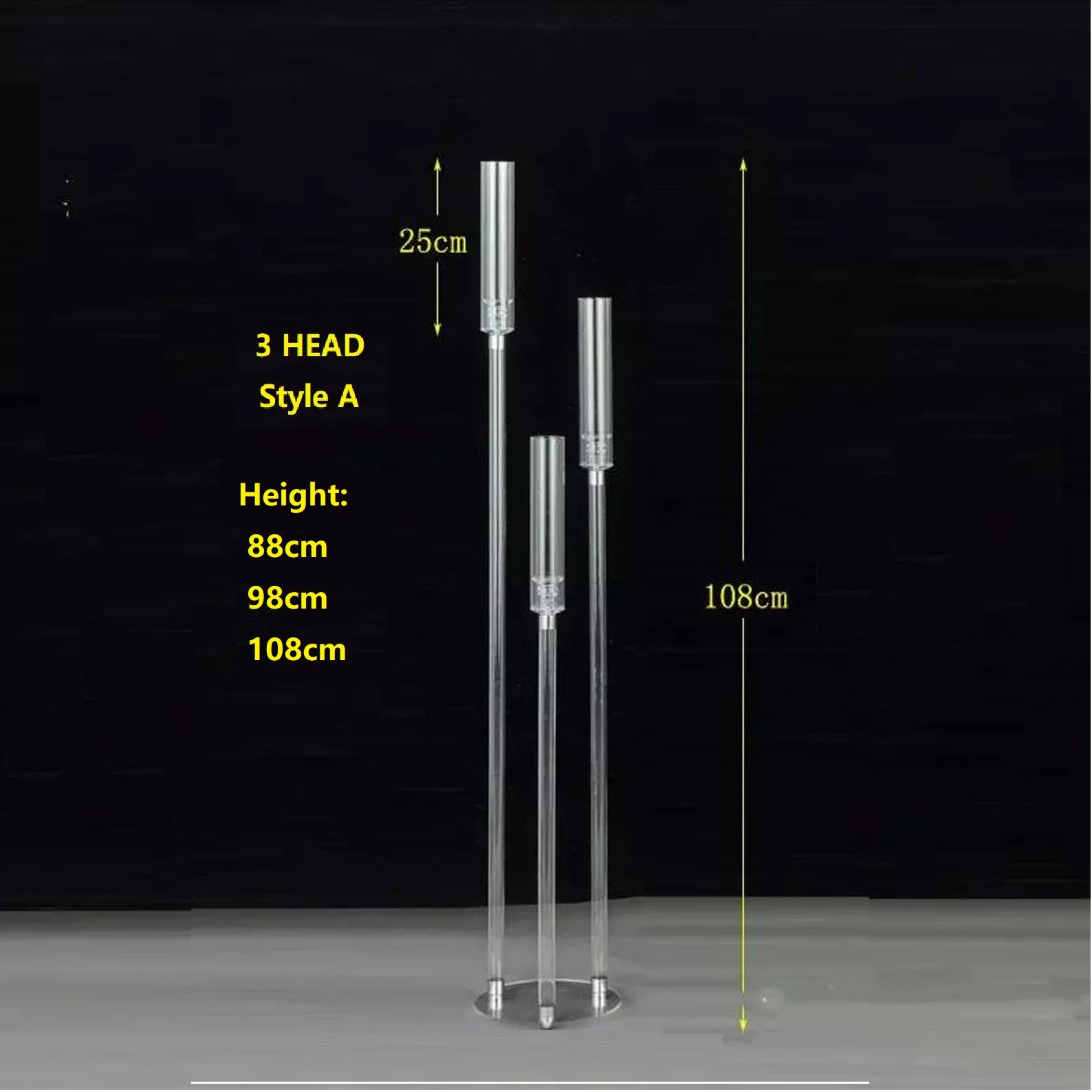 Прозрачный акриловый подсвечник, свадебные украшения для стола, подсвечник, подсвечник, подставка для цветов, Хрустальный декор, СВАДЕБНЫЕ КАНДЕЛЯБРЫ