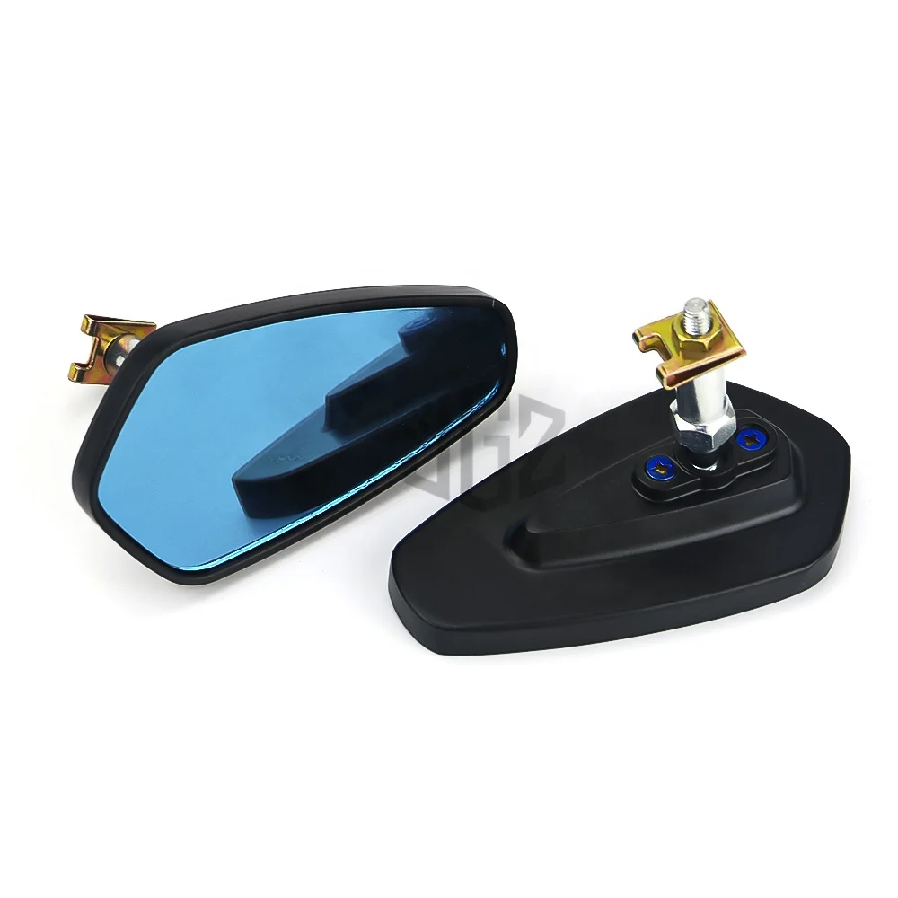 for YAMAHA XMAX 250 300 400 Motorcycle Handlebar Bar End side Mirrors CNC Blue convex Rearview mirror Accessories