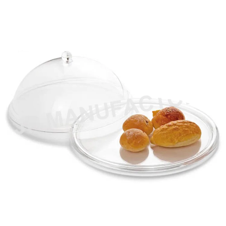 
13.5 inch Cake Food Preservation Cover Kitchen Food Cover Round Dome Clear Hard Plastic Cover 