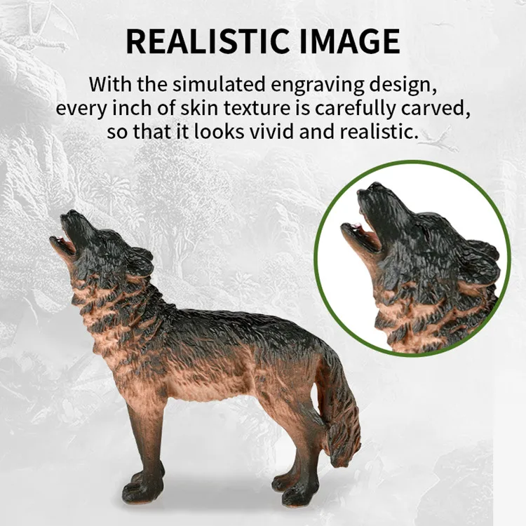 Realistic And Plastic Jumping Wild Animal World Model Toys