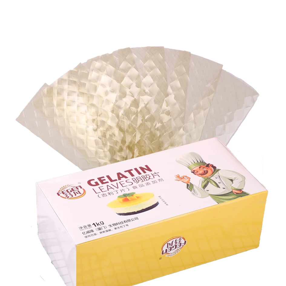 Manufacturer Supply bulk wholesale best halal Gelatin Sheets 2.5g 3.3g 5g for candy/cake