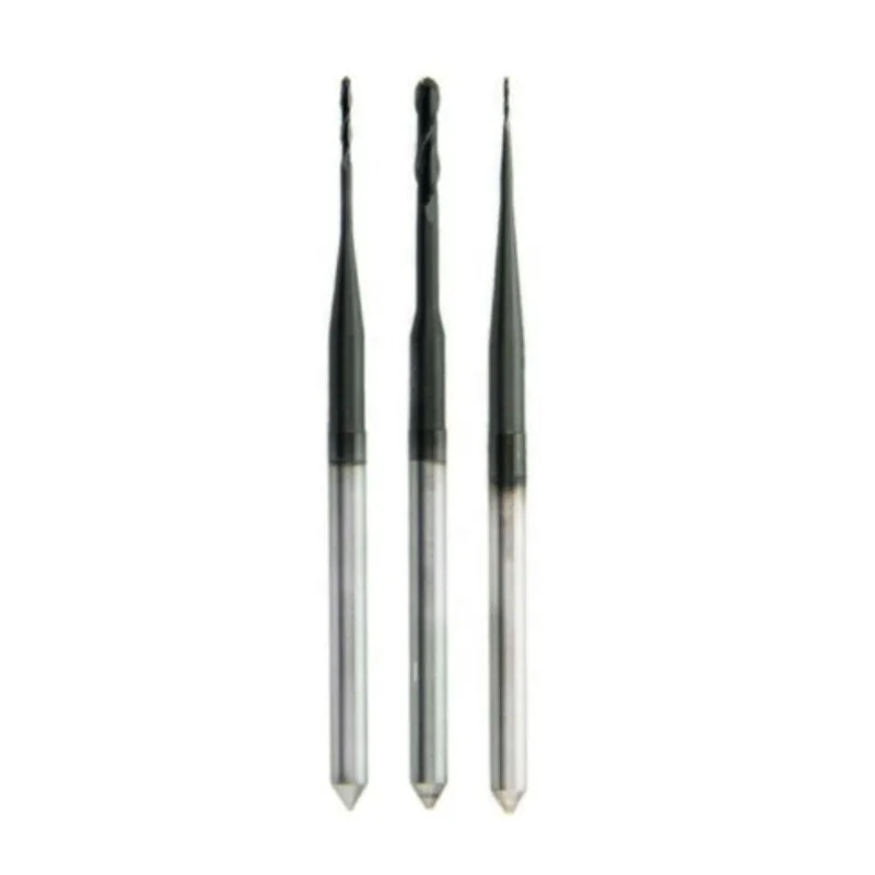 DC Coating Zirkonzahn 6mm 3mm Shank Diamond Coated Dental Zirconia Block PMMA WAX PEEK Drill Tool Milling CAD CAM Bur