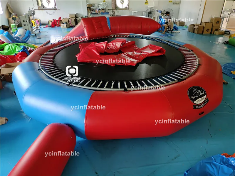Giant Water Game Inflatable Floating Trampoline&Slide for Lake Island