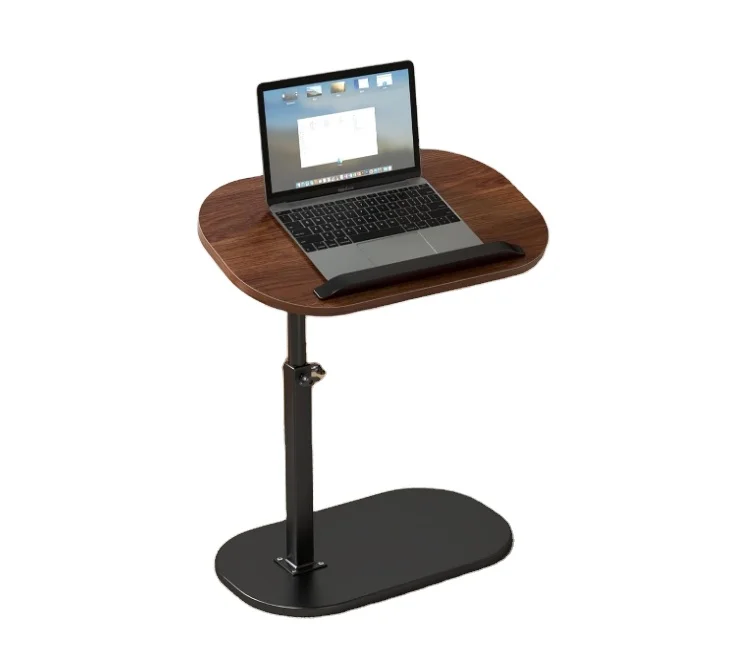 Combohome Adjustable Laptop Desk Wood Sofa Side Table Rolling Mobile Computer Desk