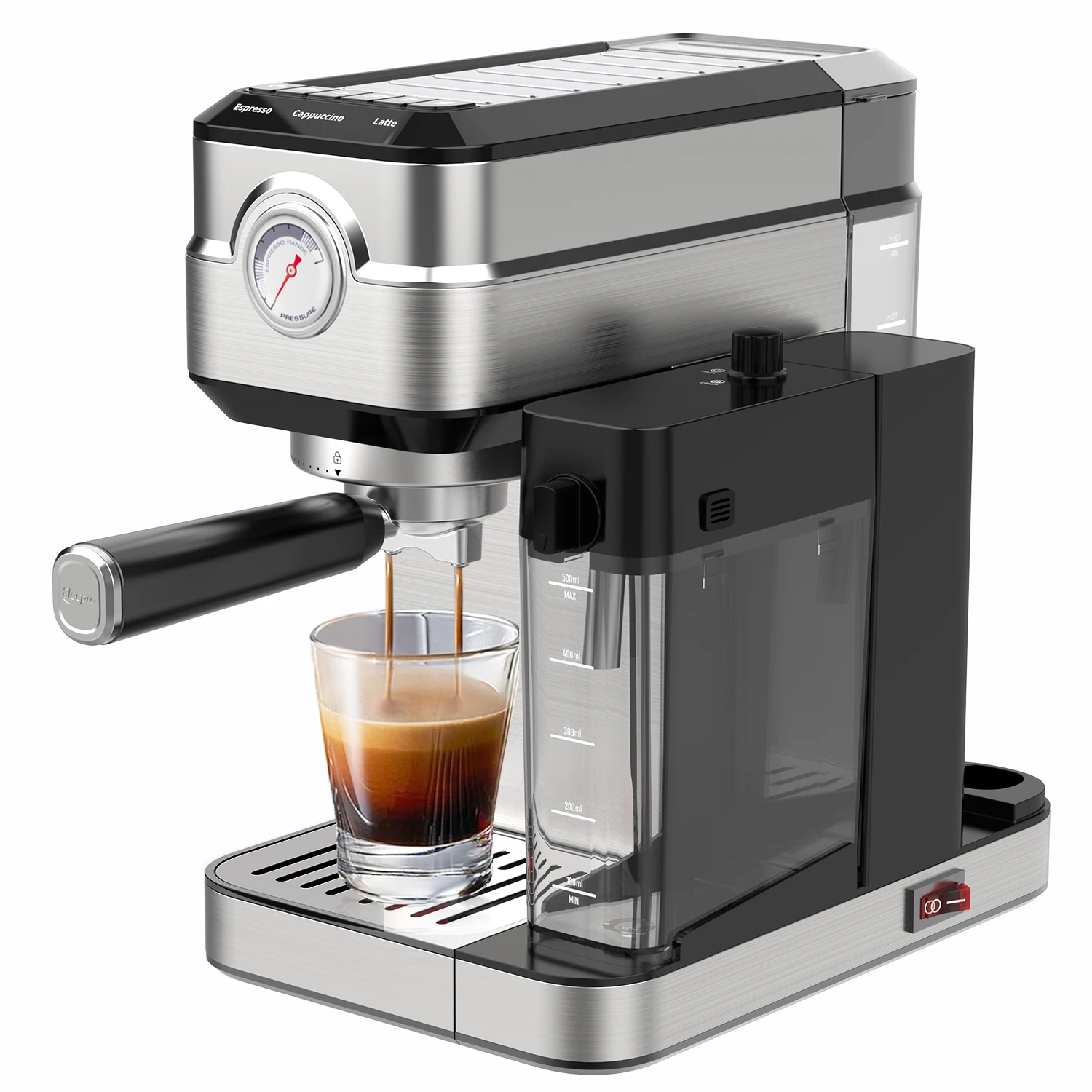 professional espresso machine Supplier stainless steel housing Cappuccino espresso Machine with Automatic Milk Frother
