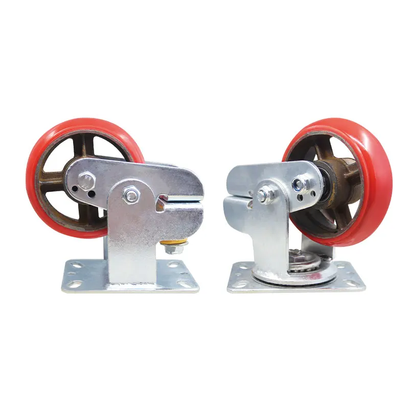 High elastic mute wheel heavy duty casters industrial pu wheels