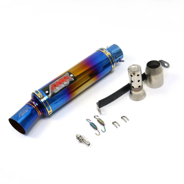 Motorcycle modifies parts Exhaust Muffler Length stainless steel Pipe Scooter GY6 Exhaust CBR125 FZ400 Z750 R1 R3 R6 SC025