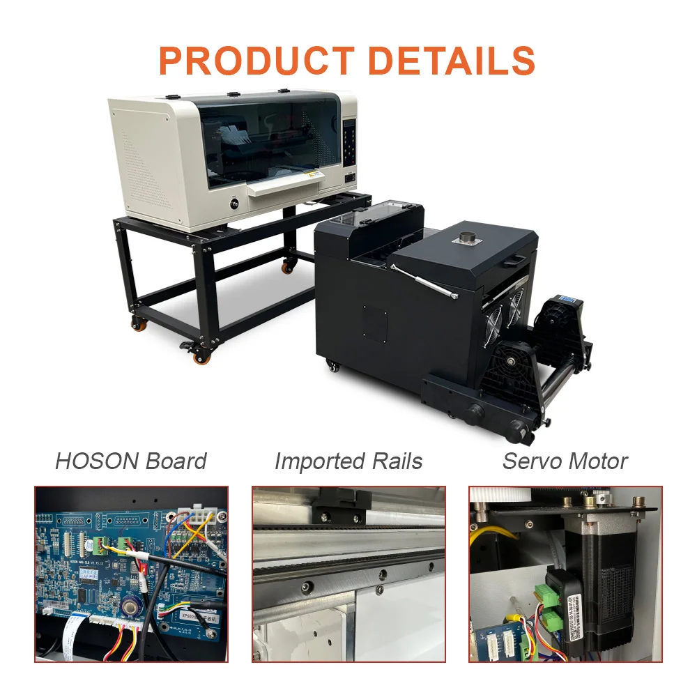 Brand New A1 A3 World Color Xp600 Dual Head 24 Inch 4 Inkjet Printer Uv Dtf 13x19 dtf printer with oven