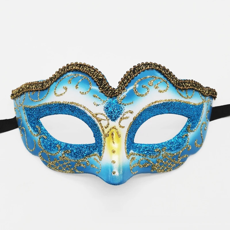 Halloween Carnival Masquerade Mask Color Painting Half Face Mask for Girls Women Party Mask