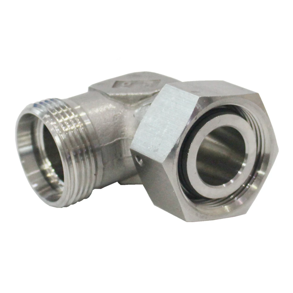 Гидравлические трубки редуктора для адаптера переменного тока с Накидная гайка 90 градусов локоть фитинга