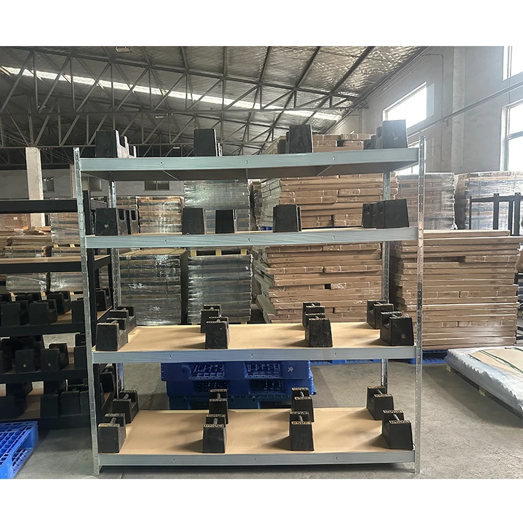 Warehouse 4 tier iron boltless racking industrial garage shelves storage rack units