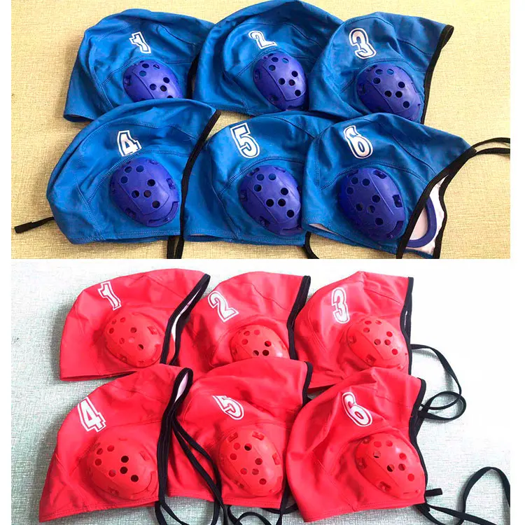 Outdoor water sports swimming cap PU coated water polo cap