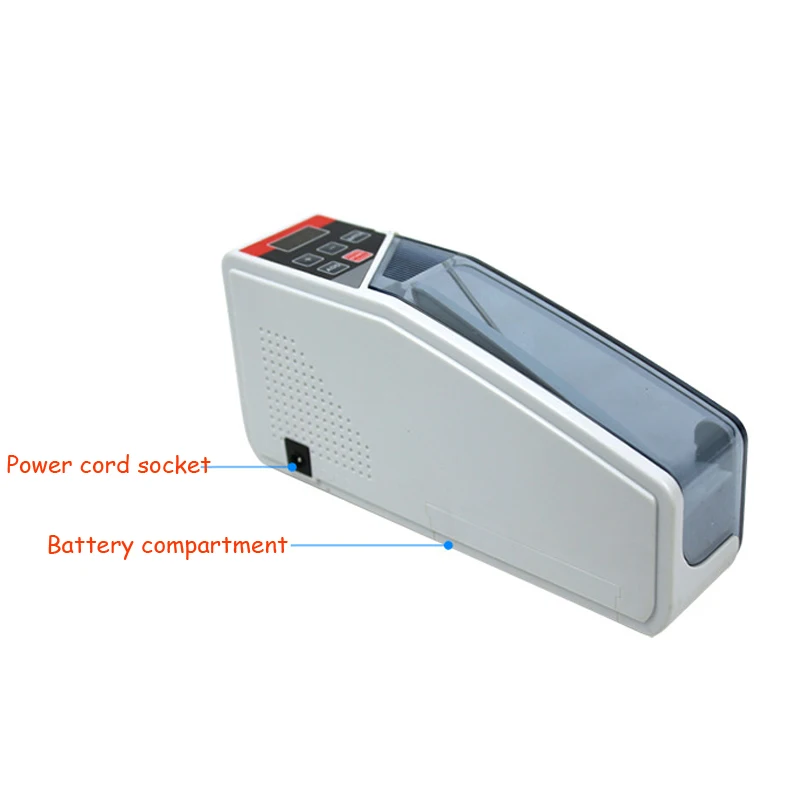 V40 Portable Mini Handy Money Counter Worldwide Bill Cash Banknote Note Currency Counting Machine with LED Display Financial