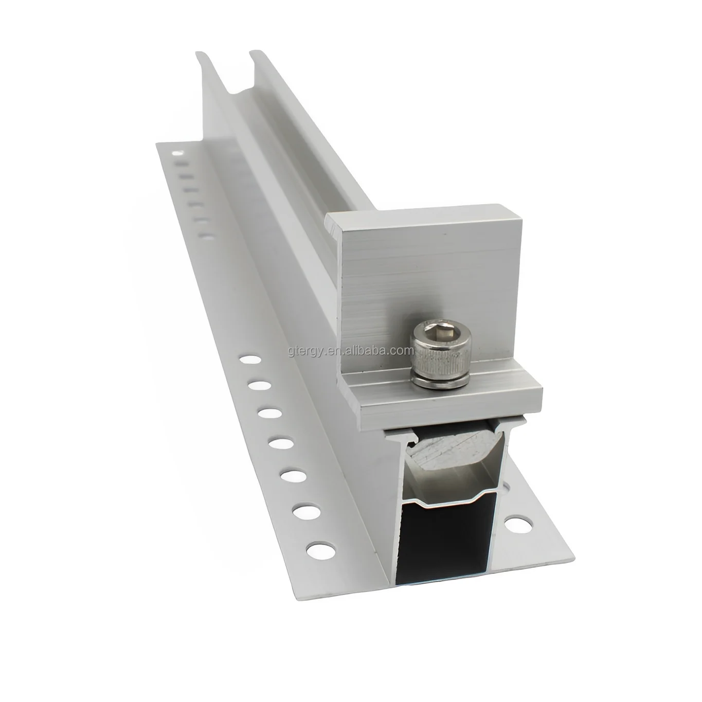 30mm solar pv mounting extrude aluminum mini rail solar pitched rooftop