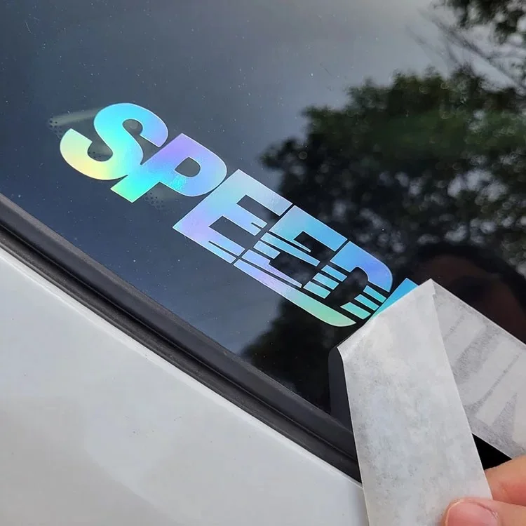 UV Protect Custom Cut Out Logo Vinyl Transfer Shop Glass Sticker Bumper Decal Vinyl Car Wrap Window Sticker