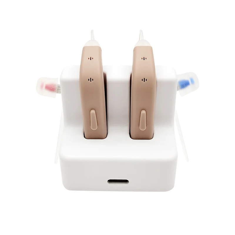 Made for all smart phone hands free calls audio streaming TWS BLUE-TOOTH hearing aid  OTC hearing Amplifier