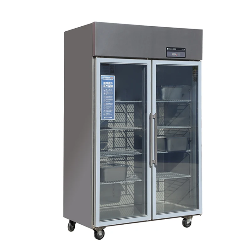 Refrigeration Equipment Factory Price 1 Glass Door Beverage Upright Chiller Display Fridge Refrigerator Cooler Freezer