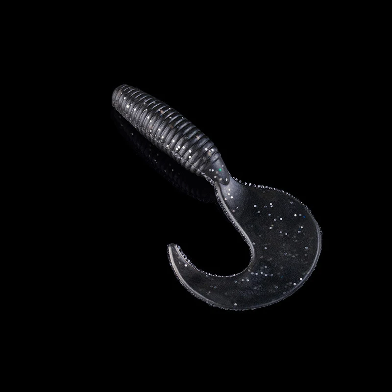 Saltwater silicone soft bait bass grub maggot plastic soft worm lure swim baits