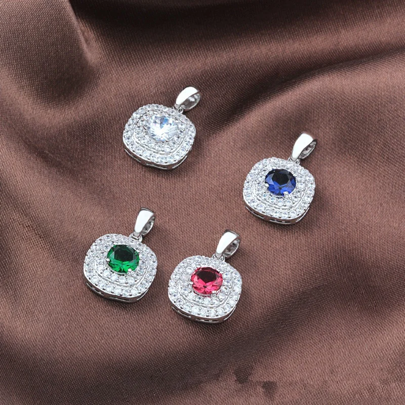 Heats and Arrows Cut Zircon Pendant Necklace Necklace for Women Wedding and Engagement  jewelry