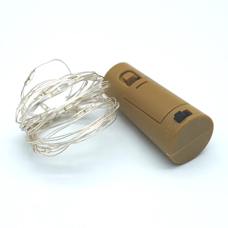 
20LEDs 6.46ft Wine Bottle Lights Warm White Cork Lights String Lamp by Battery Operated LED Fairy Light 