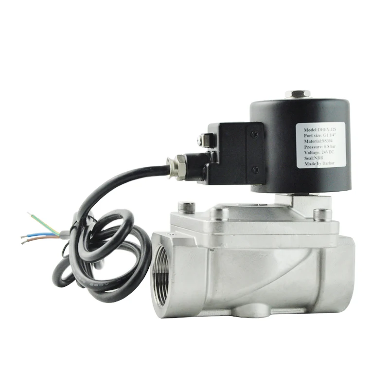 Darhor DHEX, двухсторонняя нержавеющая сталь, 304/316 взрывоопасных жидкостей, газ CT4, взрывозащищенный электромагнитный клапан