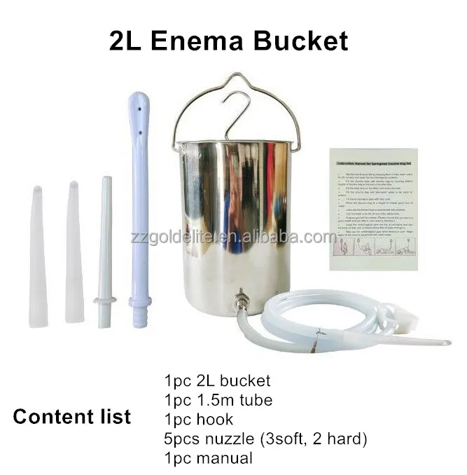 2L enema kit bucket colon cleanse bucket