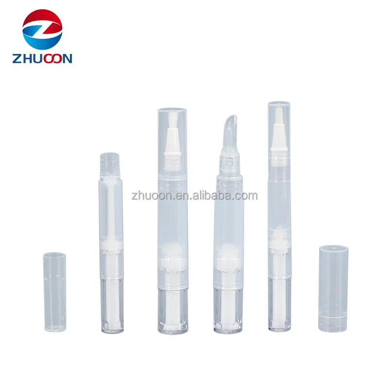 Empty Lip Gloss Tube Container 1.5ml 2ml 3ml 4ml 5ml cuticle oil gel nail polish pen cosmetic twist pen with brush