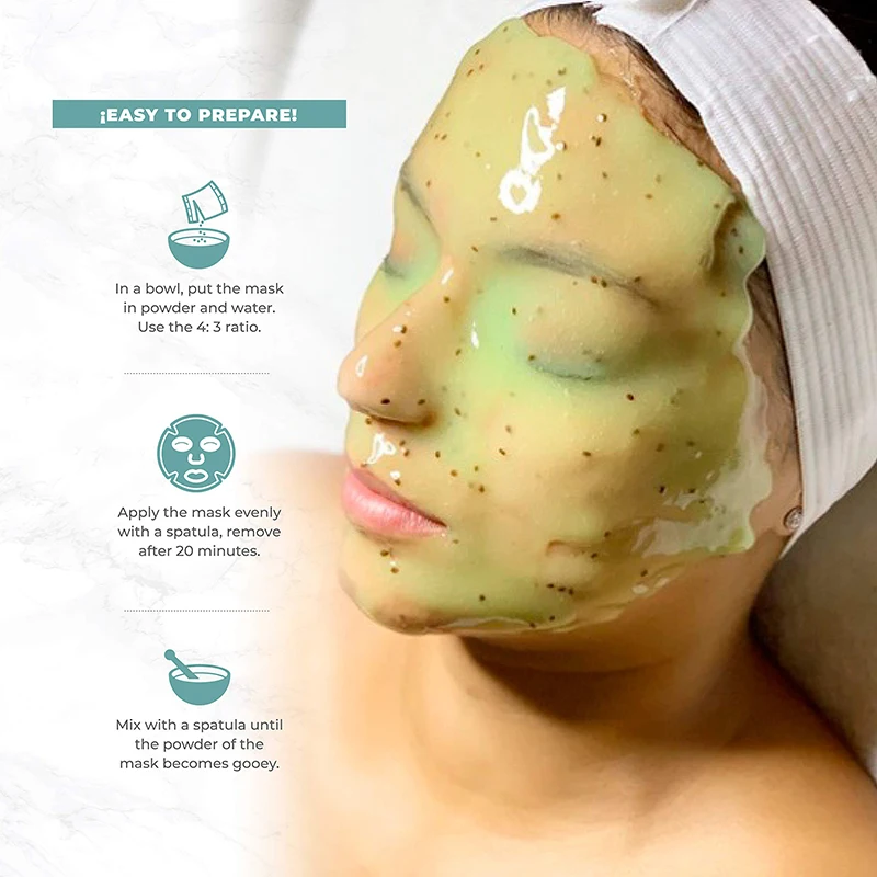 Private Label Facial Skin Care Diy Spa Hydrogel Jelly Powder Mask Hydrojelly Whitening Rose Peel Off Powder Facial Mask