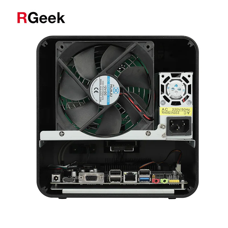  RGeek Custom NAS04B Industrial Mini-ITX Mini ПК ITX компьютер Nas 4 Bay 3 5 дюйма HDD облачный хранилище сервер